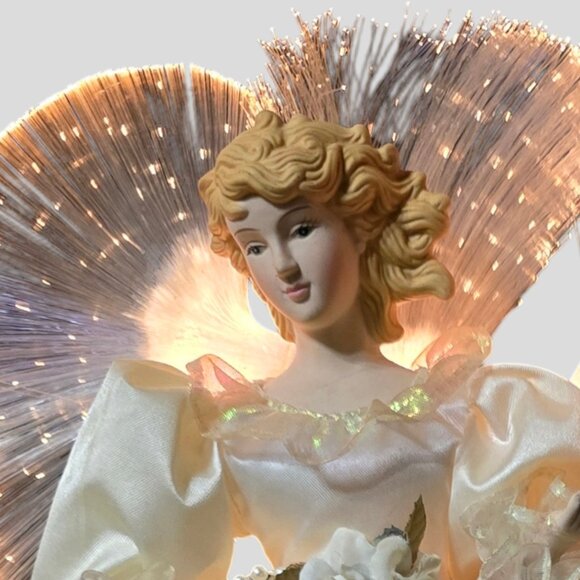 Vintage IN BOX (14") Fiber Optic Angel Tree Top/Table Topper by Sight Sational - Picture 7 of 10
